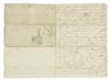 CUSTIS, JOHN PARKE. Autograph Letter Signed, JPCustis, to his stepfather George Washington,